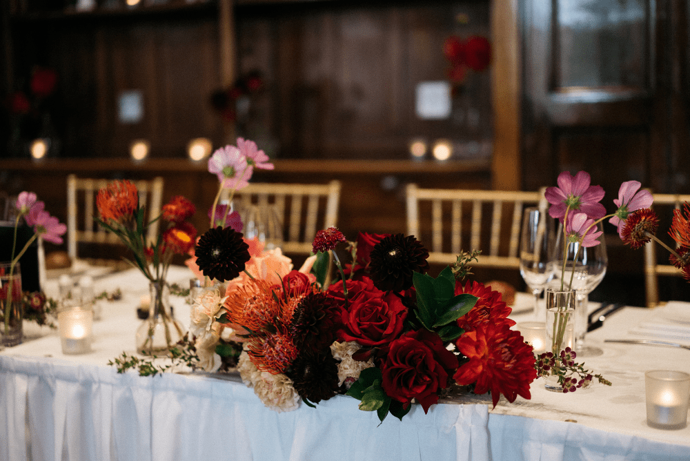 Emily and Thomas Reception Table