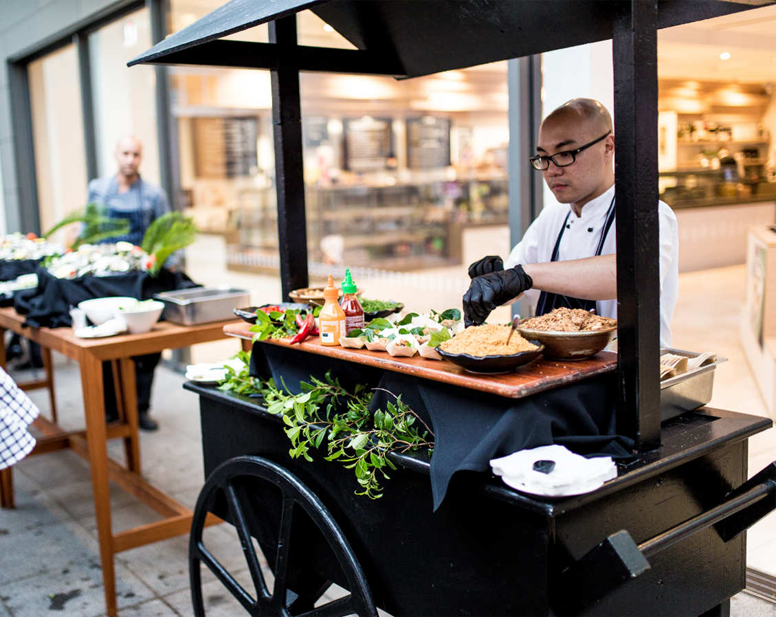 A Food Truck catering at HostCo Events